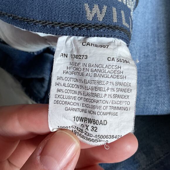Wrangler Willow Ultimate Riding Med Wash Bootleg Jeans 9x32 - Picture 10 of 13